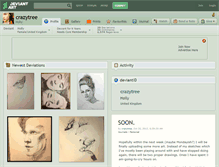 Tablet Screenshot of crazytree.deviantart.com