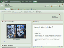 Tablet Screenshot of katojiku.deviantart.com