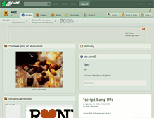 Tablet Screenshot of kez.deviantart.com