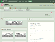 Tablet Screenshot of duckie16.deviantart.com