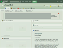Tablet Screenshot of pizzaspider4.deviantart.com