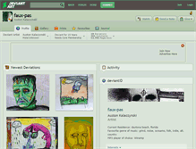 Tablet Screenshot of faux-pas.deviantart.com