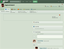 Tablet Screenshot of magicalxsalami.deviantart.com