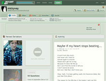 Tablet Screenshot of mickyway.deviantart.com