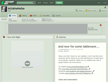 Tablet Screenshot of int3stineno0se.deviantart.com