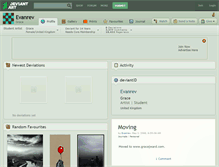 Tablet Screenshot of evanrev.deviantart.com