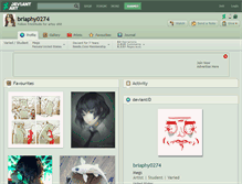 Tablet Screenshot of briaphy0274.deviantart.com