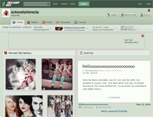 Tablet Screenshot of antonellavenezia.deviantart.com