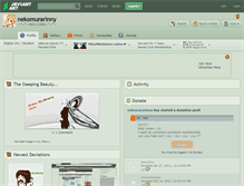 Tablet Screenshot of nekomurarinny.deviantart.com