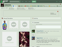 Tablet Screenshot of nakamesa.deviantart.com