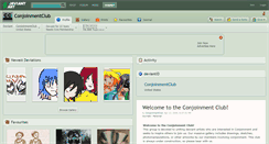 Desktop Screenshot of conjoinmentclub.deviantart.com