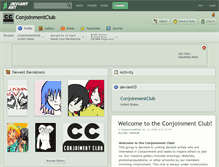 Tablet Screenshot of conjoinmentclub.deviantart.com