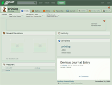 Tablet Screenshot of pr0ndog.deviantart.com