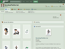 Tablet Screenshot of dewdroptheshe-cat.deviantart.com