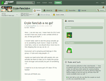 Tablet Screenshot of cryle-fanclub.deviantart.com