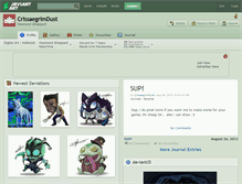 Tablet Screenshot of crissaegrimdust.deviantart.com