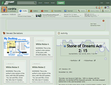 Tablet Screenshot of cordria.deviantart.com