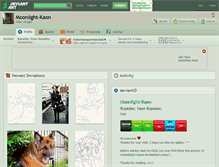 Tablet Screenshot of moonlight-kaon.deviantart.com