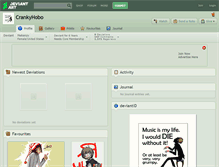 Tablet Screenshot of crankyhobo.deviantart.com