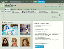 Tablet Screenshot of animus-panthera.deviantart.com