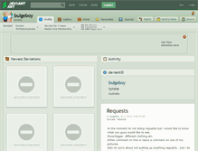Tablet Screenshot of bulgeboy.deviantart.com