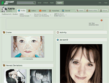 Tablet Screenshot of katrie.deviantart.com