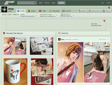 Tablet Screenshot of letax.deviantart.com