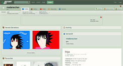 Desktop Screenshot of madaraxchan.deviantart.com