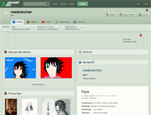 Tablet Screenshot of madaraxchan.deviantart.com