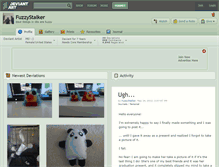 Tablet Screenshot of fuzzystalker.deviantart.com