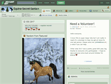 Tablet Screenshot of equine-secret-santa.deviantart.com