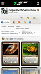 Mobile Screenshot of depressedshadowcow.deviantart.com