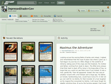 Tablet Screenshot of depressedshadowcow.deviantart.com