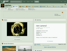 Tablet Screenshot of natethan.deviantart.com