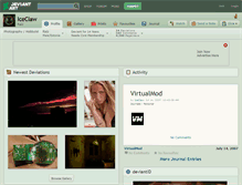 Tablet Screenshot of iceclaw.deviantart.com