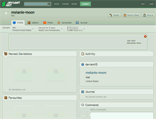 Tablet Screenshot of melanie-moon.deviantart.com