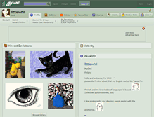 Tablet Screenshot of littlewhii.deviantart.com
