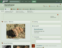 Tablet Screenshot of illusivedreamer.deviantart.com