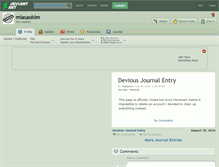 Tablet Screenshot of miasaokim.deviantart.com