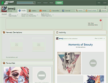 Tablet Screenshot of jemejj.deviantart.com