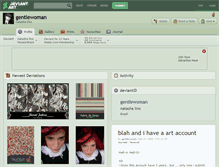 Tablet Screenshot of gentlewoman.deviantart.com