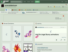 Tablet Screenshot of emeralddarkness.deviantart.com