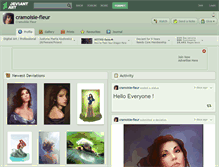 Tablet Screenshot of cramoisie-fleur.deviantart.com