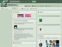 Tablet Screenshot of fightrparena.deviantart.com