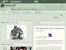 Tablet Screenshot of demoniac-angel.deviantart.com