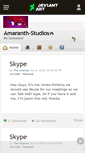 Mobile Screenshot of amaranth-studios.deviantart.com