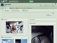 Tablet Screenshot of cyber-slave.deviantart.com