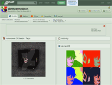 Tablet Screenshot of donttearmedown.deviantart.com