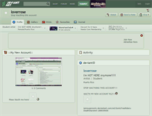 Tablet Screenshot of loverrose.deviantart.com