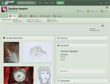 Tablet Screenshot of caroline-vampire.deviantart.com